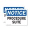 Signmission Procedure Suite, 10 in W x Rectangle, Plastic OS-2PACK-NS-P-710-L-17877 - alternate 1